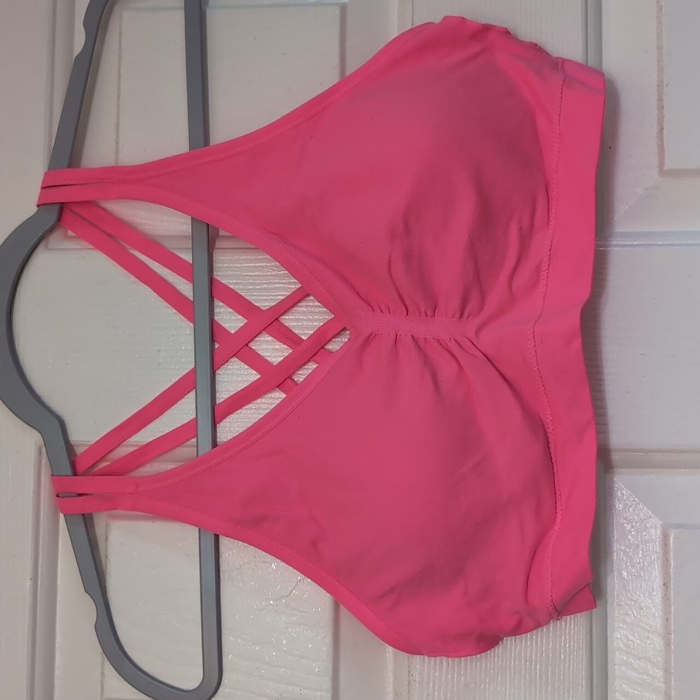 2pk cross back soft sports bra sz XL